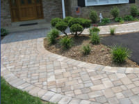 Paver walkways come with a variety of stones and colors