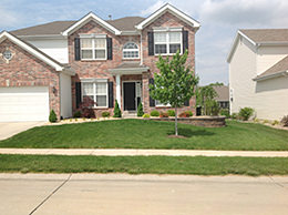 St. Louis Front Yard Landscaping After