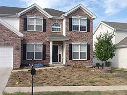 St. Louis Front Yard Landscaping Before